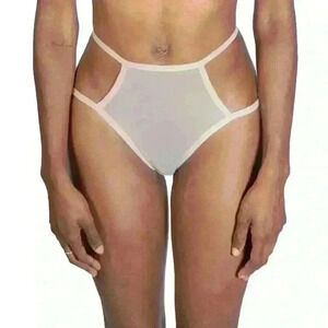 Cut Out Sheer Mesh Briefs Teja by  Less Is Amor